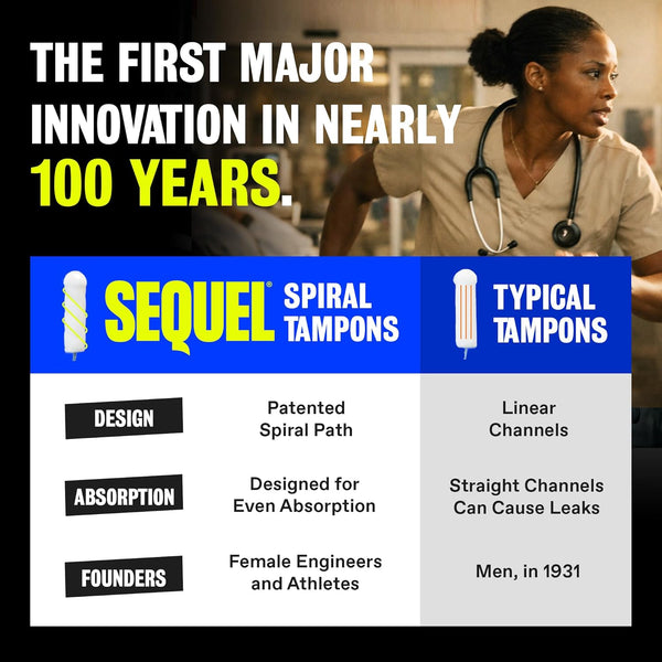 Sequel Spiral™ Tampons, Super