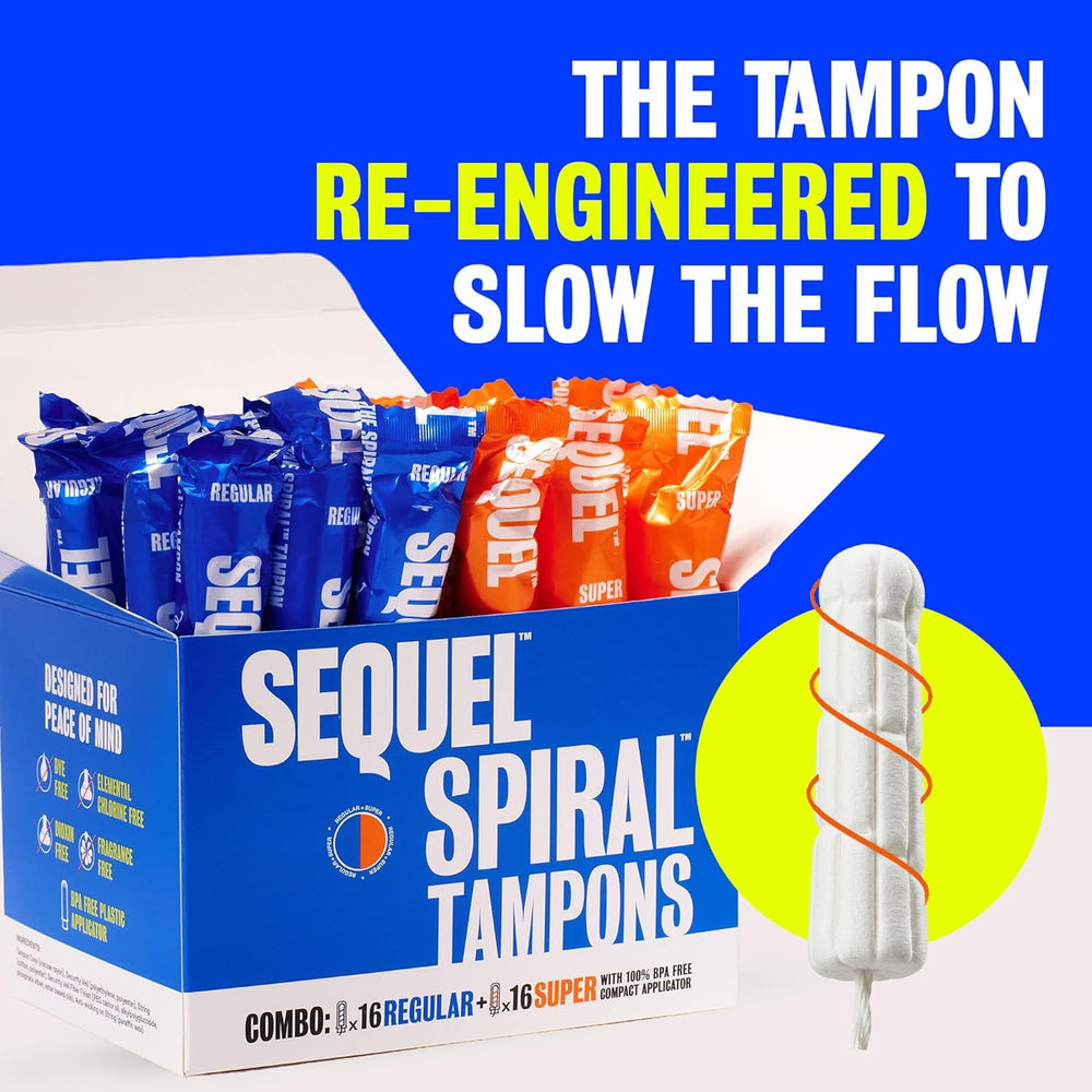 Sequel Spiral™ Tampons, Regular