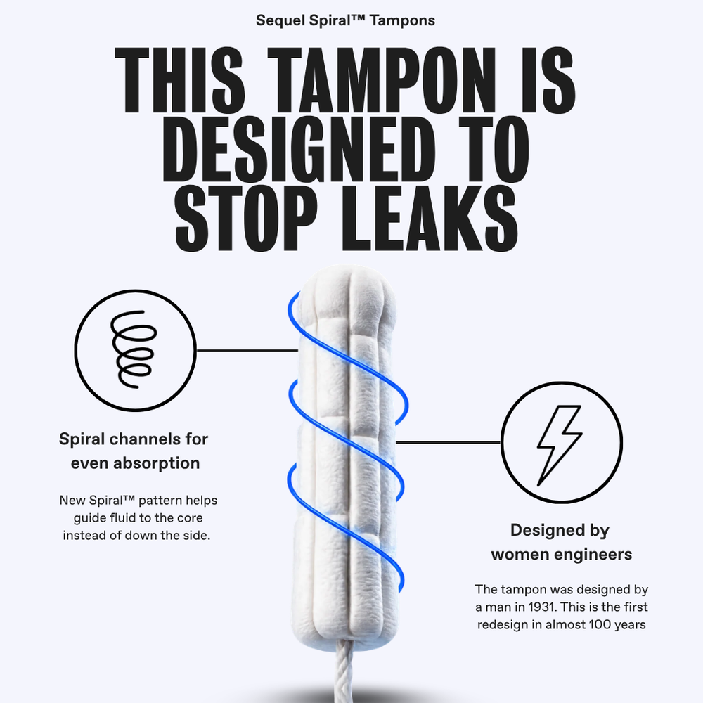 Sequel Spiral™ Tampons, Regular